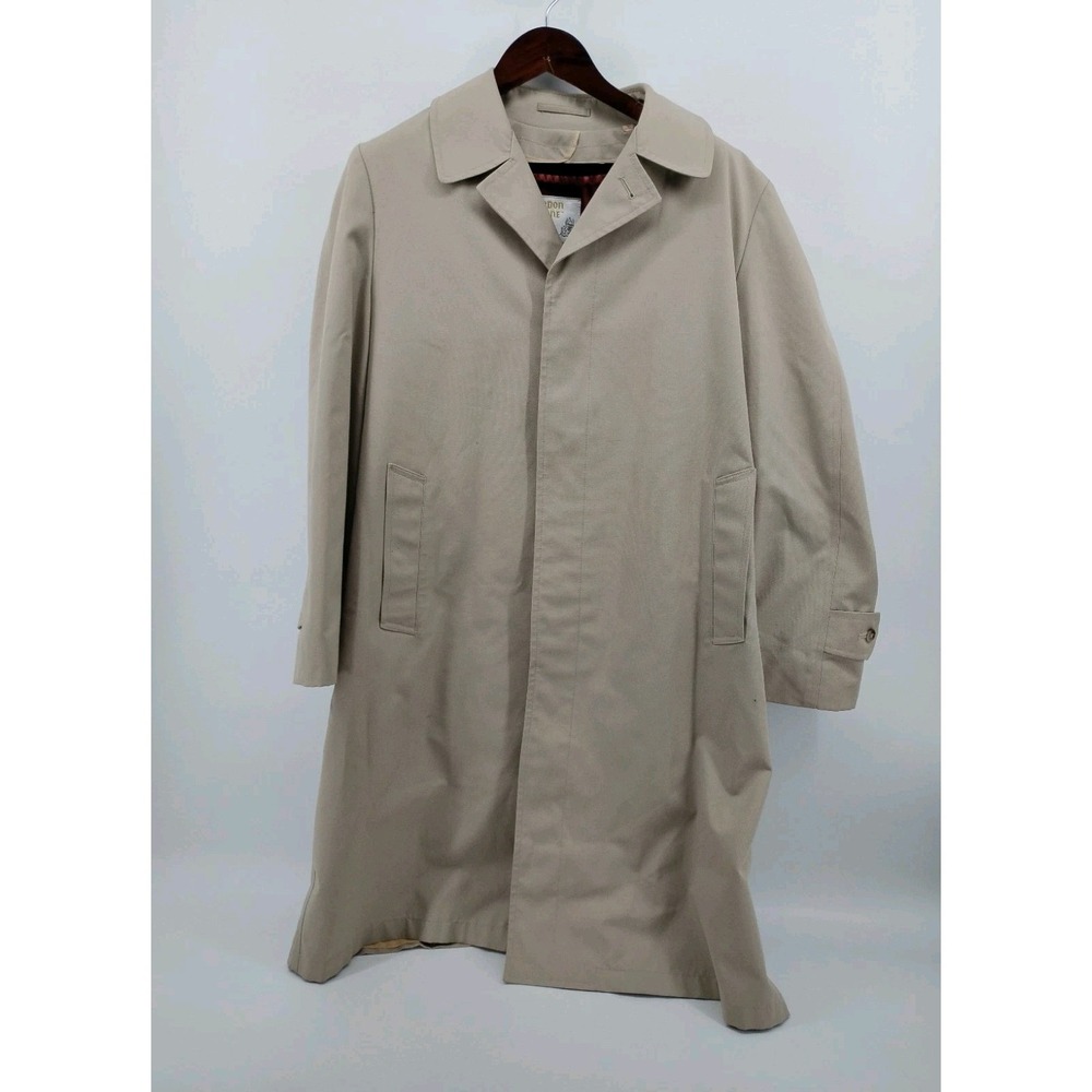 London Towne from London Fog Trench Coat Men's Size‎ 40R Vintage Korea